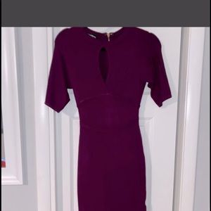 Plum/purple BeBe bandage style cocktail  dress